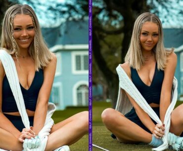 Claire Hogle dubbed the ‘next Paige Spiranac’ as stunning golf star enjoys social media boom