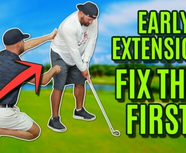 GOLF: Fixing Early Extension In The Golf Swing | Live Lesson with Nick