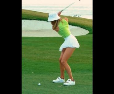 This deserves a club twirl 😏 @clairehogle  ❤️❤️   #golf #shorts #golfgirl      | GOLF#SHORT