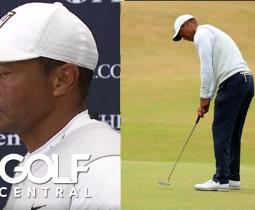 Tiger Woods reflects on emotional day following Round 2 at The Open | Golf Central | Golf Channel