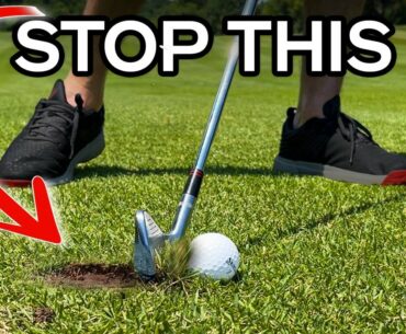 Stop Hitting Behind The Ball with a Very Simple Golf Tip
