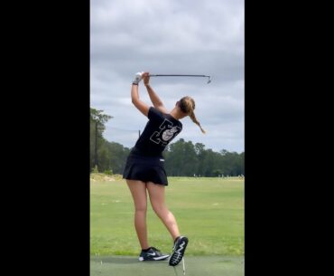 smooth swing @parishilinskigolf ❤️❤️   #golf #shorts #golfgirl      | GOLF#SHORT