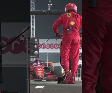 Two F1 pit stops in one?! Ferrari's perfect double stack #Shorts