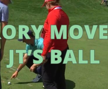 Rory McIlroy Moves Justin Thomas' Ball - Golf Rules Explained