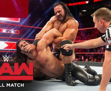 FULL MATCH - Seth Rollins vs. Drew McIntyre: Raw, July 30, 2018