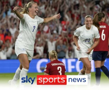 England thrash Norway 8-0 to reach the knockout stage of Euro 2022