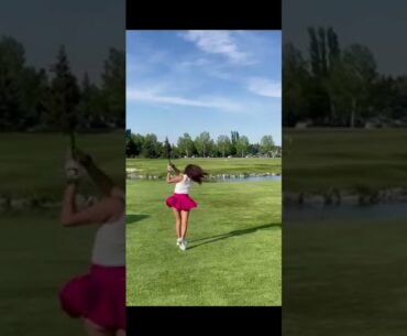 [golf girls]Some Slow-motion-for-me Action |folf swing| |golf shorts| |golflife|