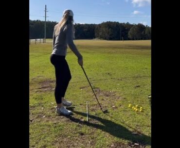 back on the range mic 🎙 @makensietoole ❤️❤️   #golf #shorts #golfgirl      | GOLF#SHORT