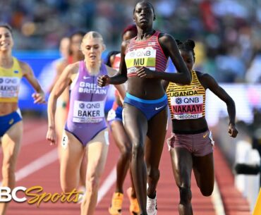 Athing Mu takes down defending 800m champ to make a statement in Worlds heat | NBC Sports