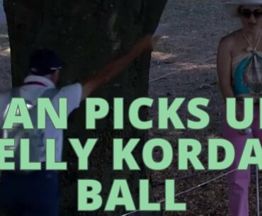 Fan PICKS UP Nelly Korda's Ball - Golf Rules Explained