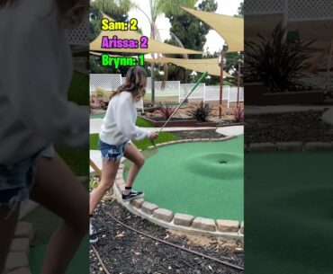 1v1v1 8-Ball Mini Golf!! #shorts