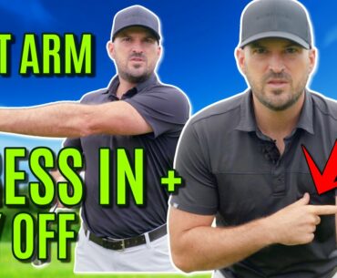 GOLF: Left Arm Loading In The Golf Swing | PRESS It In To Your Chest Then LET It Fly Off!