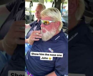 My dad got to golf with John Daly and he did this!#golf #golfswing #golfer #golflife #golfclash