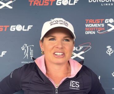 Lindsey Weaver Wright Thursday Flash Interview 2022 Trust Golf Women's Scottish Open