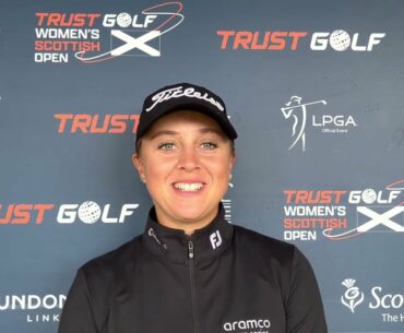 Pauline Roussin Bouchard Thursday Interview 2022 Trust Golf Womens Scottish Open Round 1| GoodCaddie