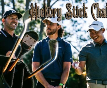 Collin Morikawa vs. Tommy Fleetwood vs. Sergio Garcia HICKORY CLUB CHALLENGE | TaylorMade Golf