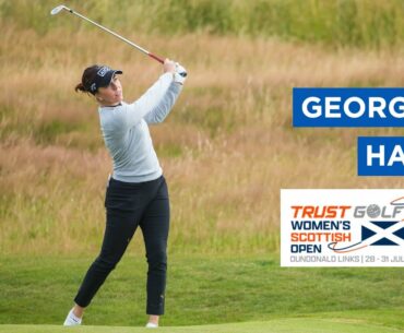 Georgia Hall shoots 66 (-6) to sit in T5 after the first 18 holes in Scotland