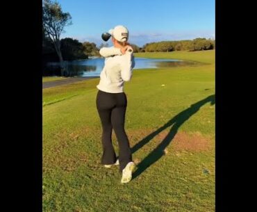 New water hazards out there!  @makensietoole  ❤️❤️   #golf #shorts #golfgirl      | GOLF#SHORT