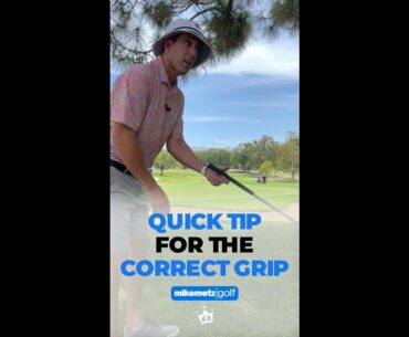 QUICK TIP FOR THE CORRECT GRIP #shorts