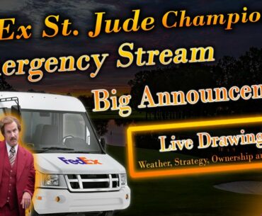 FedEx St. Jude Championship | Emergency Stream |  Week Long Picks, Strategies, Q&A, & Live Drawing!