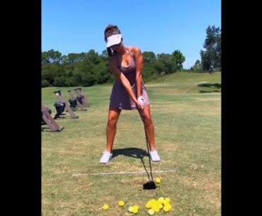 the  range session today ⛳️ ❤️❤️  @mckenzie_g     #golf #shorts #golfgirl      | GOLF#SHORT