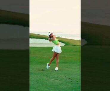 Hot Women Golf | Women Golf Swing | Golf Swing Lady | Golf Lessons #golf #shorts #golftip