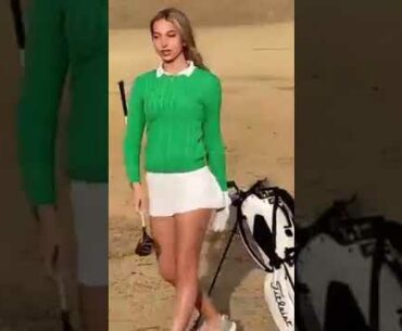 Hot Women Golf | Women Golf Swing | Golf Swing Lady | Golf Lessons #golf #shorts #golftip