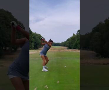 Hot women Golf swing slow motion | Golf swing basics | Hot ladies #golf #shorts #golfgirl