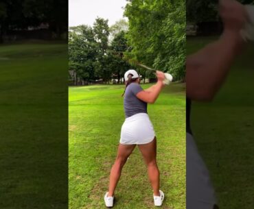 Hot women Golf swing slow motion | Golf swing basics | Hot ladies #golf #shorts #golfgirl