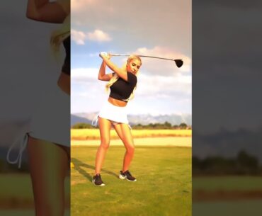 Hot women Golf swing slow motion | Golf swing basics | Hot ladies #golf #shorts #golfgirl