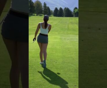 HOT WOMEN Golf Swing Basics | Golf Shorts | Golf Swing | Juju Swing Golf #golf #shorts #golfswing