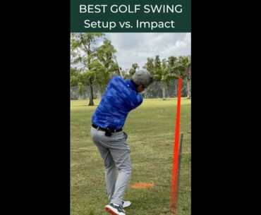 Best golf swing | Setup vs. Impact