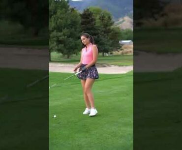 Hot Women Golf | Women Golf Swing | Golf Swing Lady | Golf Lessons #golf #shorts #golftip