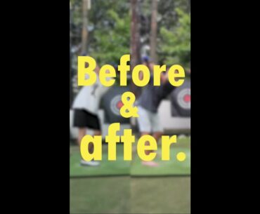 Before and After Golf Swing