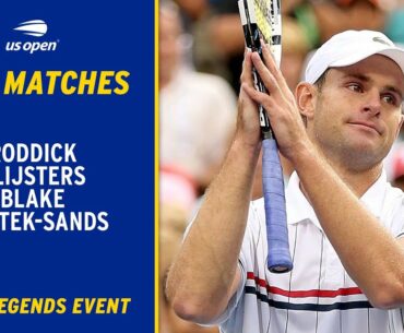 LIVE | Roddick, Clijsters, Blake & Mattek-Sands | 2022 US Open Legends Matches