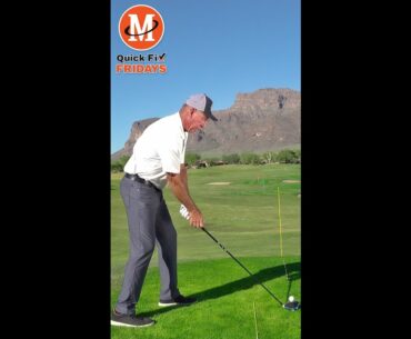 Stripe The Driver / Right Foot Drop Back Drill / Quick Fix Friday