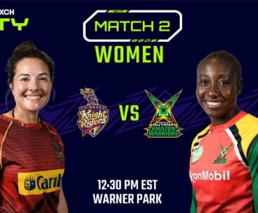 LIVE | Trinbago Knight Riders vs Guyana Amazon Warriors | The 6IXTY 2022 | Women