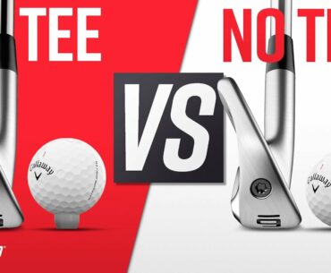 Golf Tee vs No Golf Tee | Wedge, Iron and Hybrid