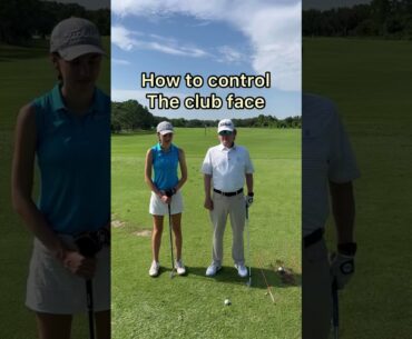 How to control the club face at impact.