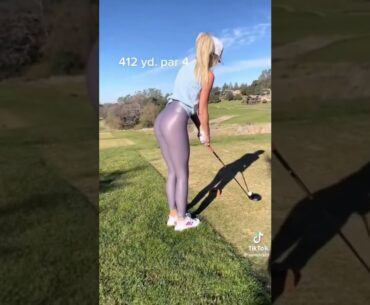 Hot Women TikTok | Golf Swing Basics |  Hot Ladies Golf Tik Tok Shorts | Women Golf