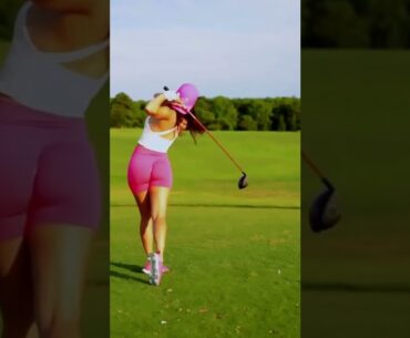 Hot Women TikTok | Golf Swing Basics |  Hot Ladies Golf Tik Tok Shorts | Women Golf