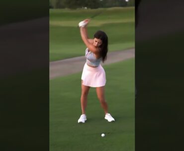 Hot Women TikTok | Golf Swing Basics |  Hot Ladies Golf Tik Tok Shorts | Women Golf