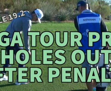 PGA TOUR PRO MAKES BIRDIE AFTER PENALTY - Golf Rules Explained