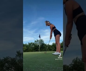 Hot Women TikTok | Golf Swing Basics |  Hot Ladies Golf Tik Tok Shorts | Women Golf