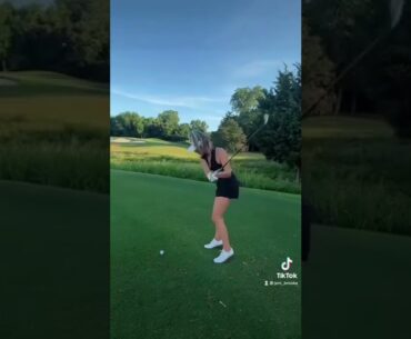 Hot Women TikTok | Golf Swing Basics |  Hot Ladies Golf Tik Tok Shorts | Women Golf