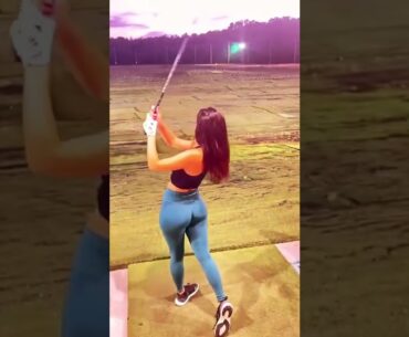 Hot Women TikTok | Golf Swing Basics |  Hot Ladies Golf Tik Tok Shorts | Women Golf