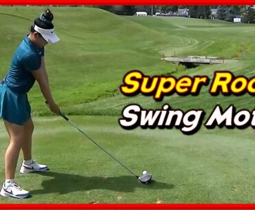 LPGA Super Rookie" Lucy Li "Amazing Hip-Turn Swing & Slow Motions