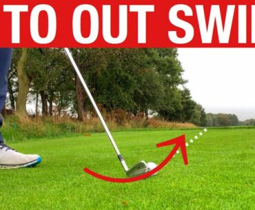 HOW TO SWING FROM IN TO OUT - SIMPLE GOLF DRILL