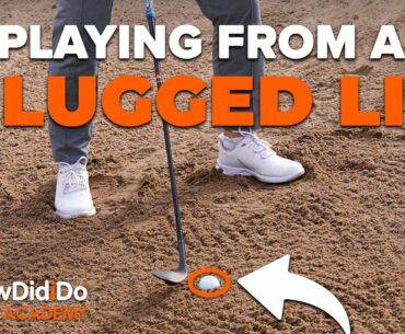 How to play from a PLUGGED LIE in a bunker | HowDidiDo Academy