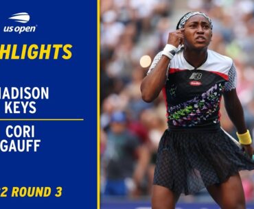 Madison Keys vs. Coco Gauff Highlights | 2022 US Open Round 3